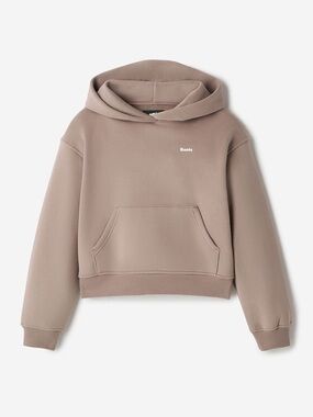 BNWT ROOTS Cloud Hoodie Cropped Mushroom Brown Taupe Size XS